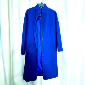 American Airlines topper Coat wool blend cobalt blue. Size 4R